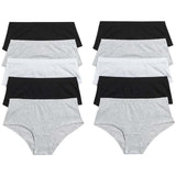 10P Plain Briefs Black Mix 5-12 Y - McGrocer