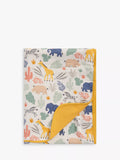 John Lewis Safari Print Cotton Muslin Blanket, 120 x 120cm - McGrocer