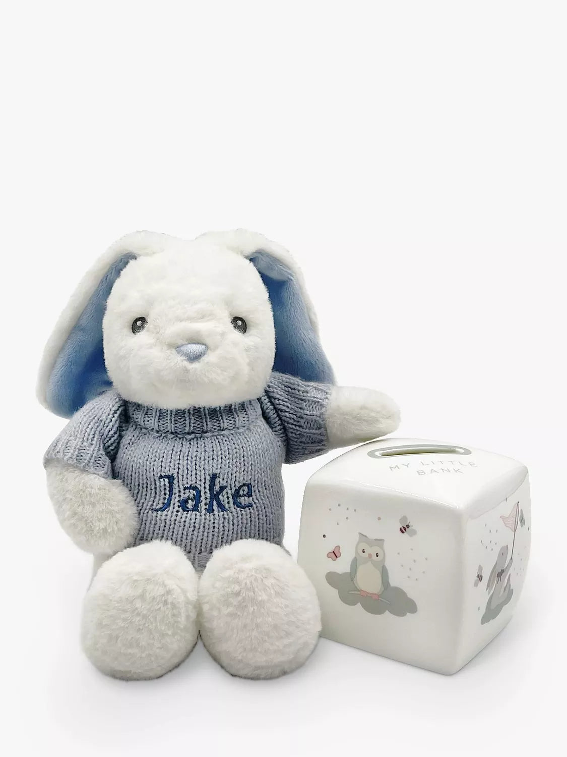 Babyblooms Personalised Bunny and Bone China Money Box - McGrocer