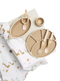 Bibado Coverall, Plate, Bowl, Dippit, Cutlery and Cup Silicone Weaning Bundle - McGrocer