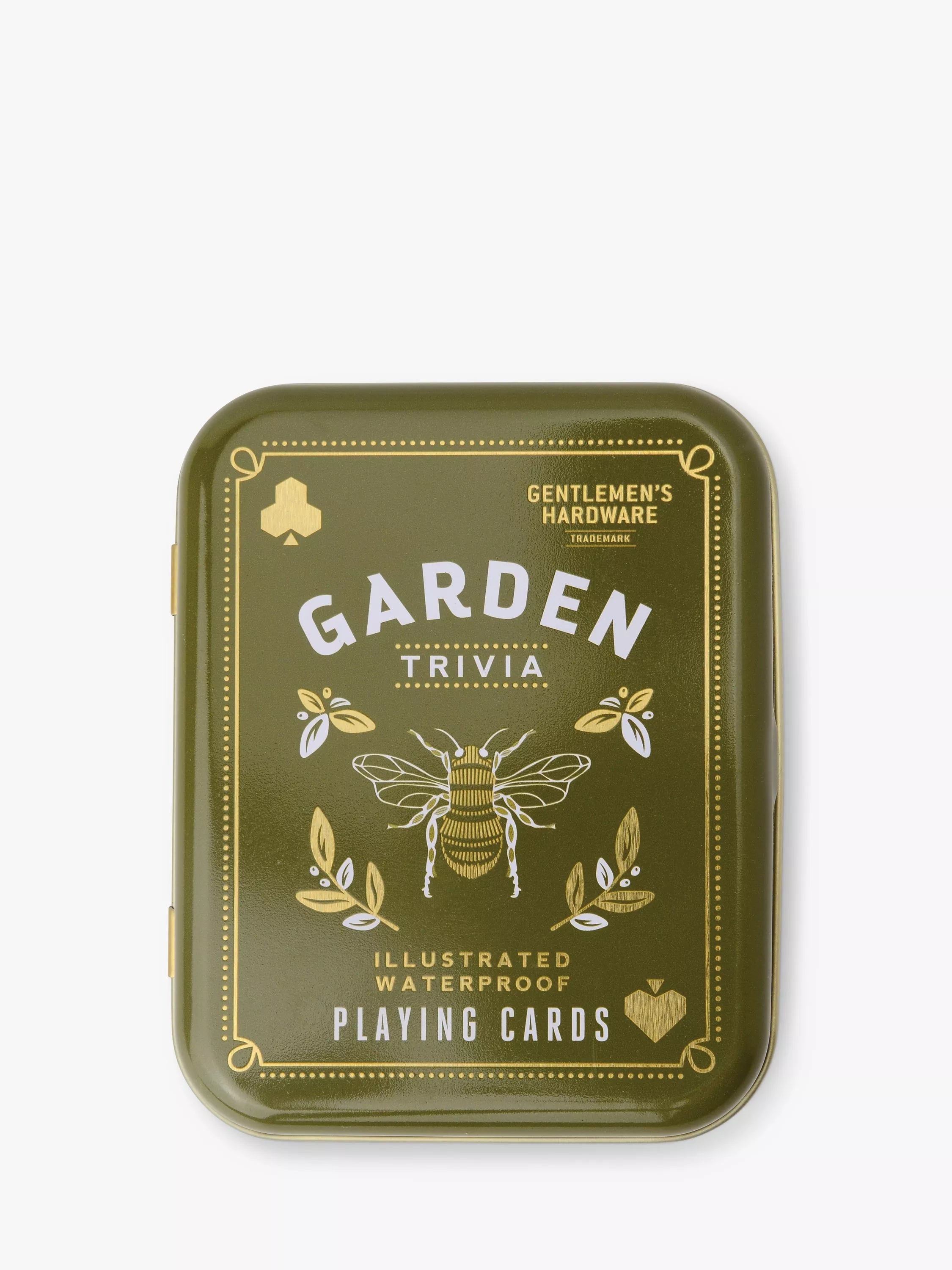 Gentlemen's Hardware Garden Trivia Waterproof Playing Cards, Multi - McGrocer