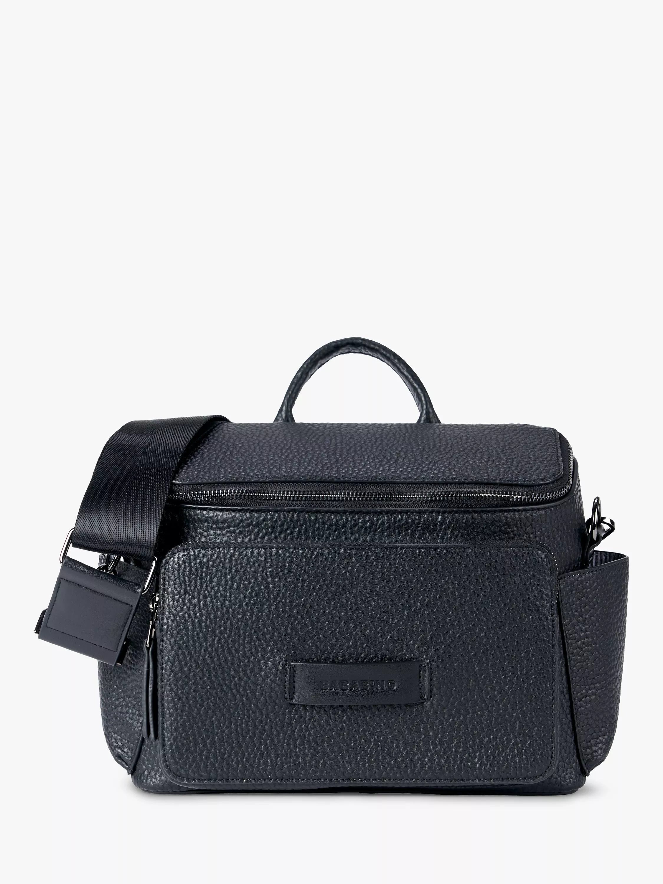 BabaBing! Isla Vegan Leather Changing Bag, Black - McGrocer