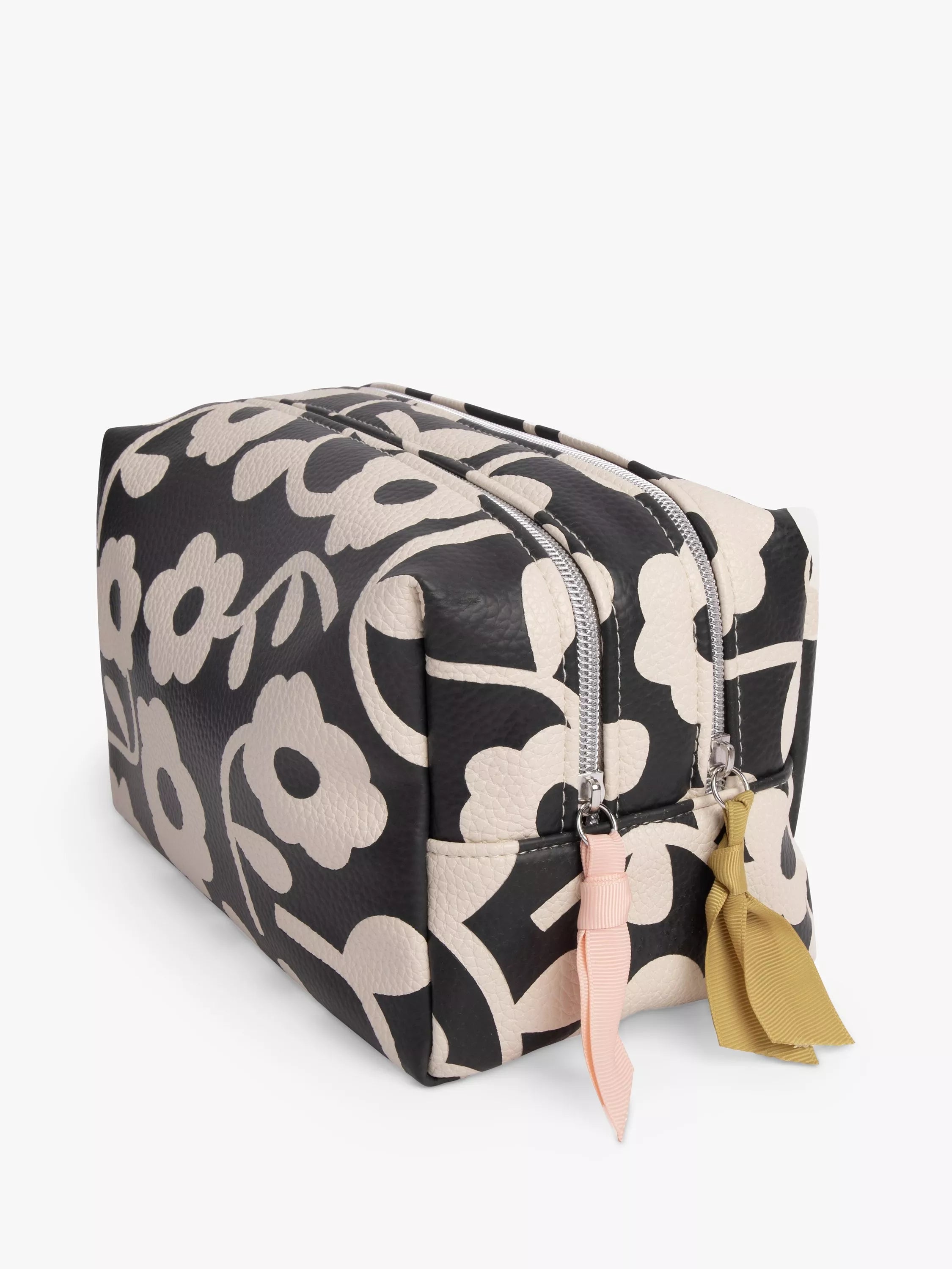 Caroline Gardner Monochrome Bloom Wash Bag, Multi - McGrocer