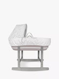 Shnuggle Moses Basket, Stand, and Waffle Hood Bundle, Grey - McGrocer