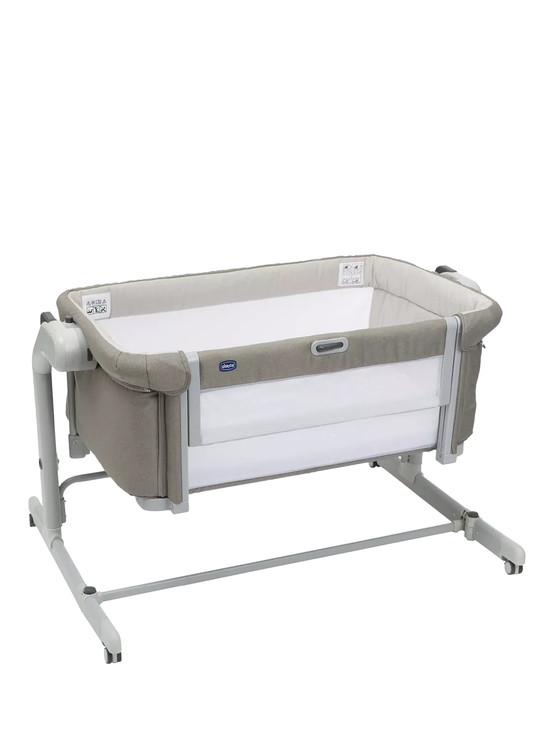 Chicco Next2Me Magic Evo Cot, Taupe - McGrocer