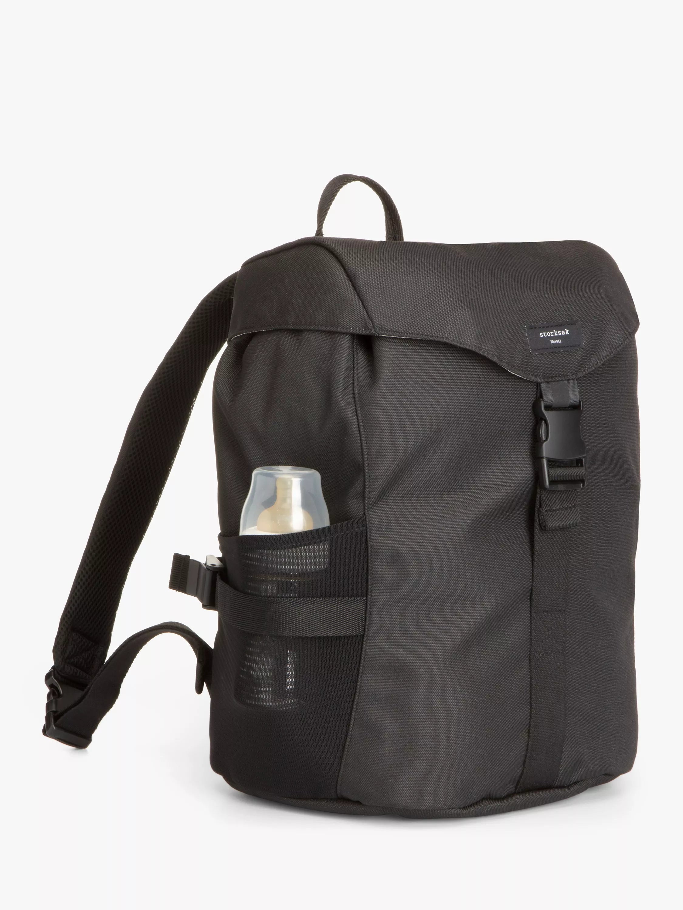 Storksak Eco Backpack Changing Bag, Black - McGrocer