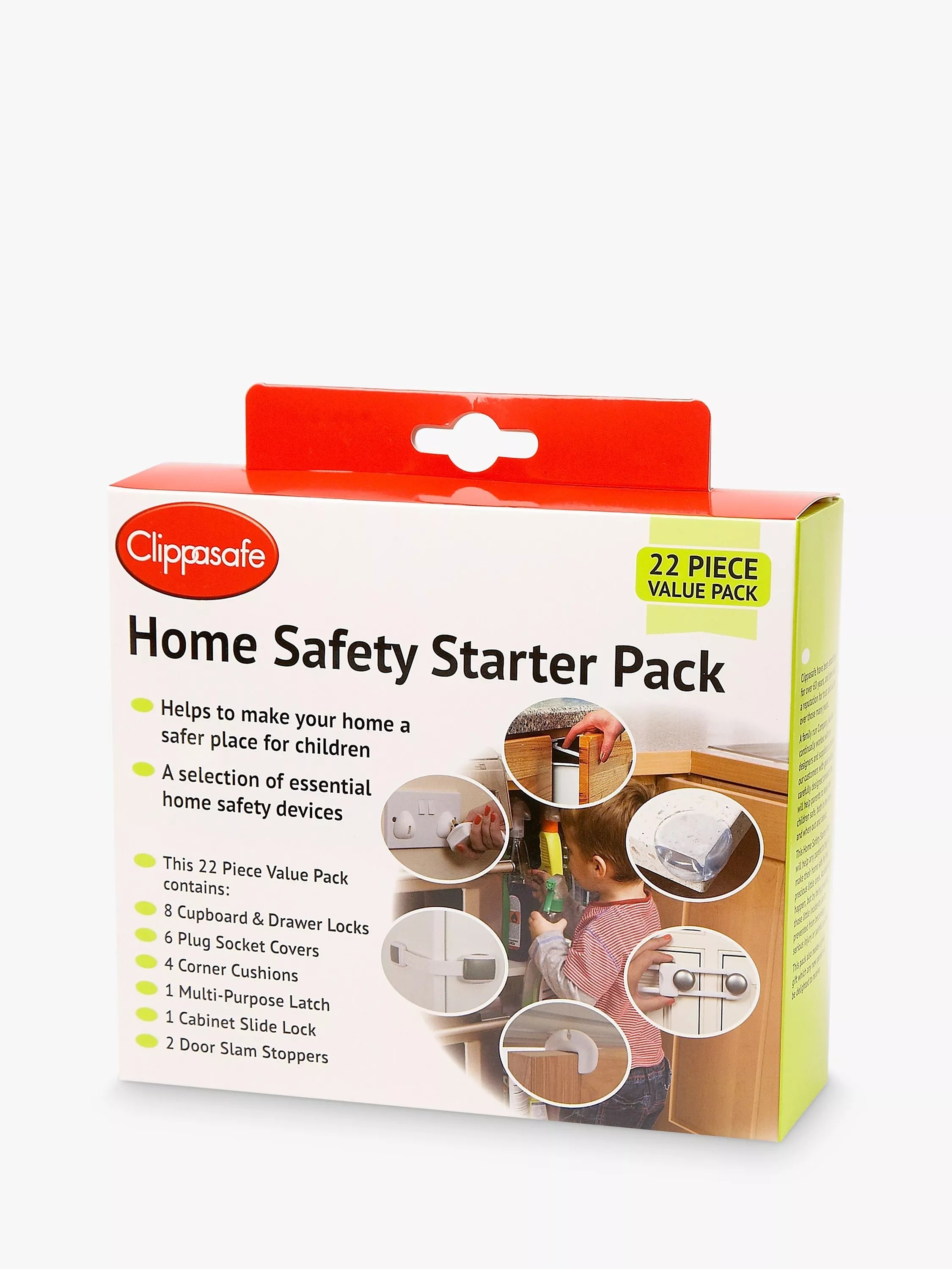 Clippasafe Home Safety Starter Pack, 22 Piece Value Pack - McGrocer