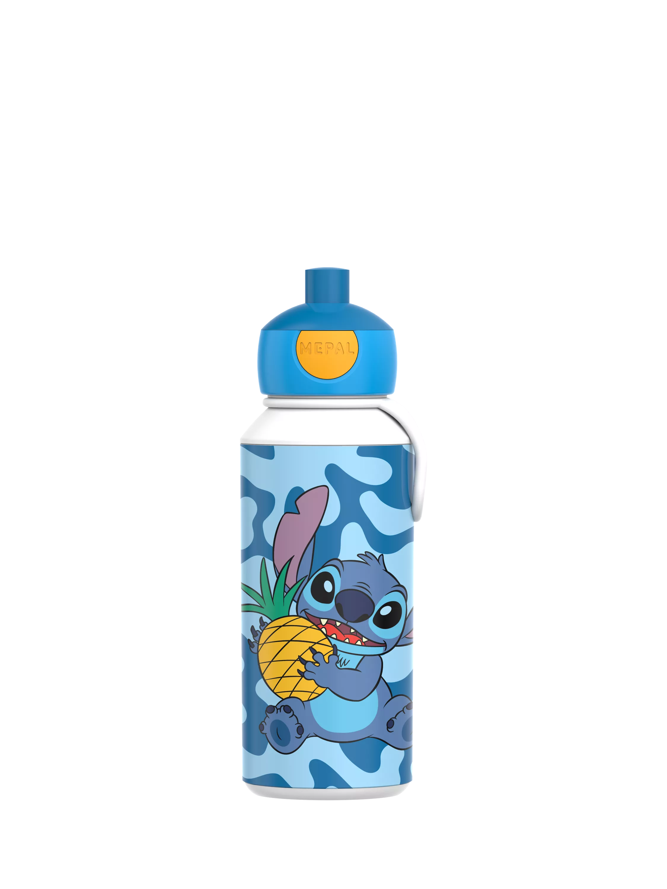 Mepal Kid's Stitch Pop-Up Leak-Proof Drinks Bottle, 400ml, Blue - McGrocer