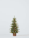 Basket Pre Lit Christmas Tree 4 5Ft