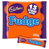 Cadbury Fudge Treatsize Chocolate Bar Pack   202g - McGrocer