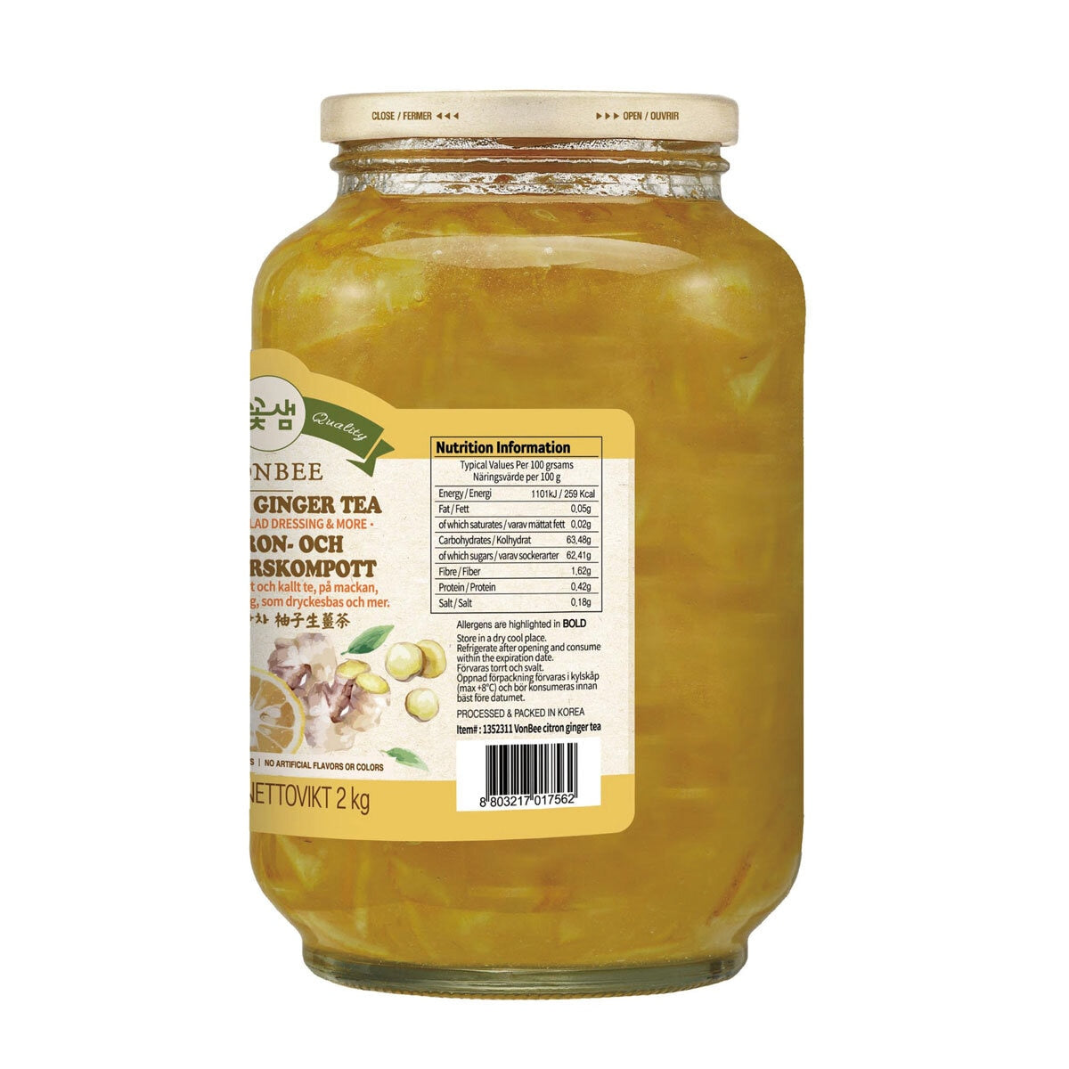 Vonbee Citron & Ginger Tea, 2kg GOODS Costco UK
