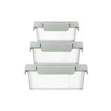 LocknLock NestnLock Sage Green Container Set, 3pc