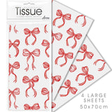 Bows Christmas Tissue Paper
