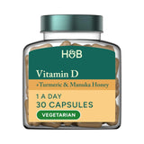 Holland & Barrett Vitamin D + Turmeric & Manuka Honey Capsules