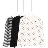 M&S Polka Dot Tops, 2-3 Years, Carbon