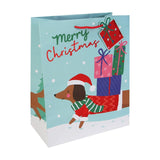 Dachshund Christmas Large Gift Bag