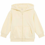 M&S Girls Cotton Rich Jersey Zip Hoodie, 5-6 Years Yellow