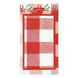M&S Christmas Gingham Paper Tablecloth