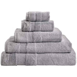 M&S Collection Ultimate Turkish Cotton Face Towels, Silver Grey, 2 Pack