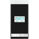Halloween Black Plastic Table Cover