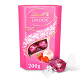Lindt Lindor Strawberries & Cream Chocolate Truffles Box