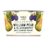 M&S Collection William Pear & Blackberry West Country Yogurt
