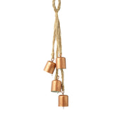 Bronze Bells On Rope Christmas Garland
