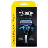 Wilkinson Sword Hydro 5 Mens 1 Razor + 5 Blade Refills Pack