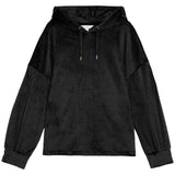 M&S Flexifit Velour Lounge Hoodie, Small, Black
