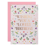 M&S Flower Pattern Birthday Card
