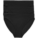 M&S Modal High Leg Knickers, 3 Pack, 18, Black