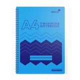 A4 Polyprop Covered Notebook Blue 80 Sheets