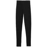 M&S Cotton Blend Thermal Leggings, 8, Black