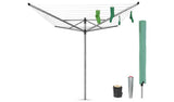 Brabantia 50m Lift-O-Matic Washing Line with Ground Spike - McGrocer
