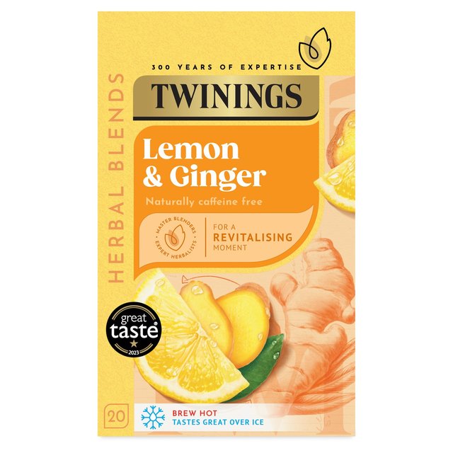 Twinings Lemon & Ginger Tea   20 per pack GOODS M&S   