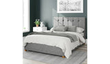 Aspire Hepburn Twill Superking Ottoman Bedframe - Grey