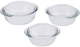 Pyrex 3 Piece Clear Casserole Set