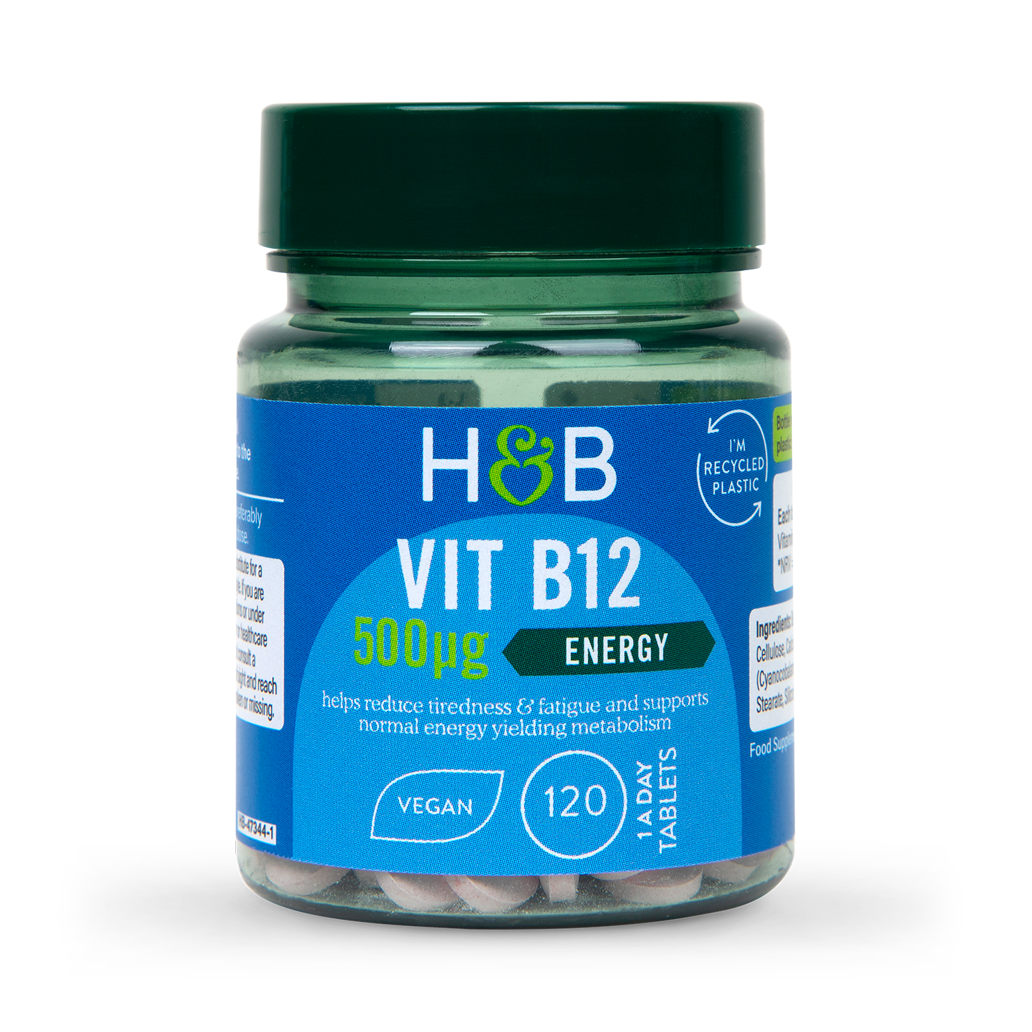 Holland & Barrett Vitamin B12 + Cyanacobalamin 500ug 120 Tablets - 998297