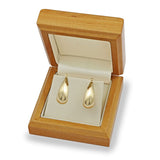 14ct Yellow Gold Teardrop Hoop Earrings - McGrocer