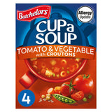Batchelors Cup a Soup, Tomato & Vegetable with Croutons x4 104g
