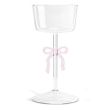Habitat Glass Bow Pillar Candle Holder