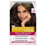 L'Oreal Paris Excellence Permanent Hair Dye Natural Darkest Brown 3