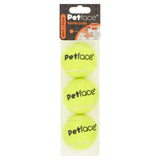 Petface Throw & Fetch Tennis Balls Pack for Dogs x3