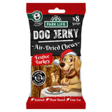 Park Life Jerky Festive Turkey Flavour Air Dried Dog Chews Strips x8