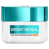 L'Oréal Paris Bright Reveal Dark Spot Hydrating Moisturiser Cream SPF 50 for Face Niacinamide 50ml