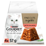Gourmet Revelations Fine Cuts in Jelly Salmon Wet Cat Food 4 x 57g