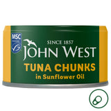 John West Tuna Chunks in Sunflower Oil MSC 125g (102g Drained)