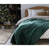 Sainsbury's Home Fleece Throw - Emerald - 125X150cm