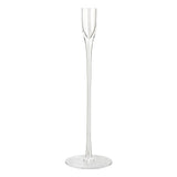 Habitat Tall Clear Stem Large Glass Taper Holder