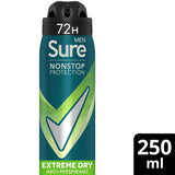 Sure Men Extreme Dry 72h Nonstop Protection Antiperspirant Deodorant 250ml